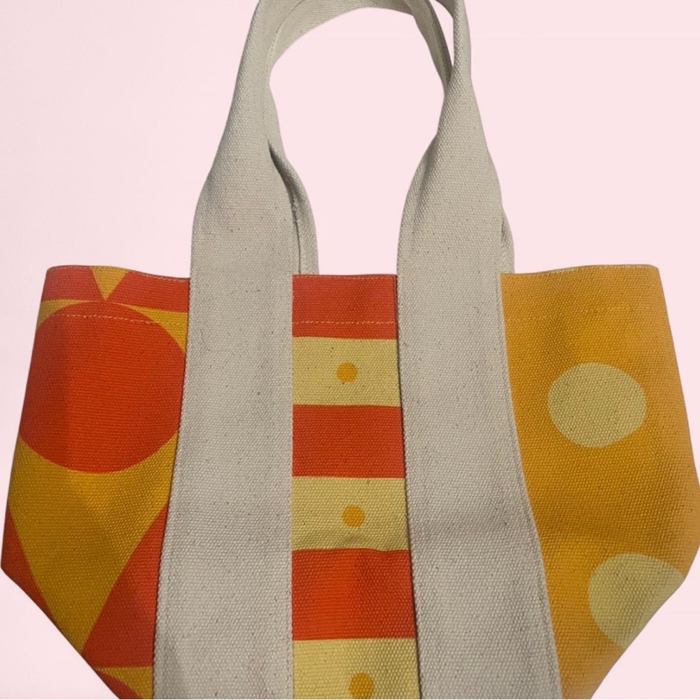 Sol De Janeiro Mini Tote Bag. Orange, Yellow, Red - Picture 2 of 4